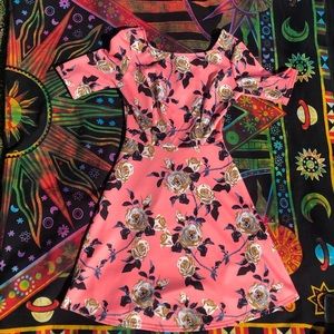 𝅺Pink Roses Dress